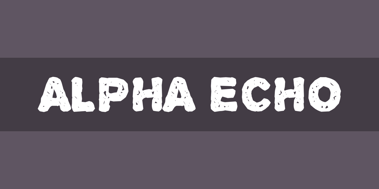 Font Alpha Echo